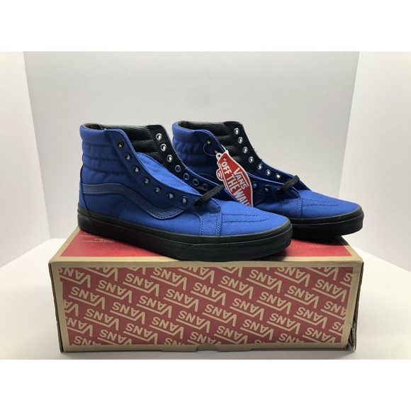 Vans Unisex Sk8-Hi True Blue Black Skate Shoe 10 Mens - Picture 8 of 9